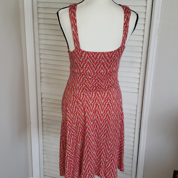 FREE PEOPLE Red Dress with Pattern, Medium - Picture 4 of 6